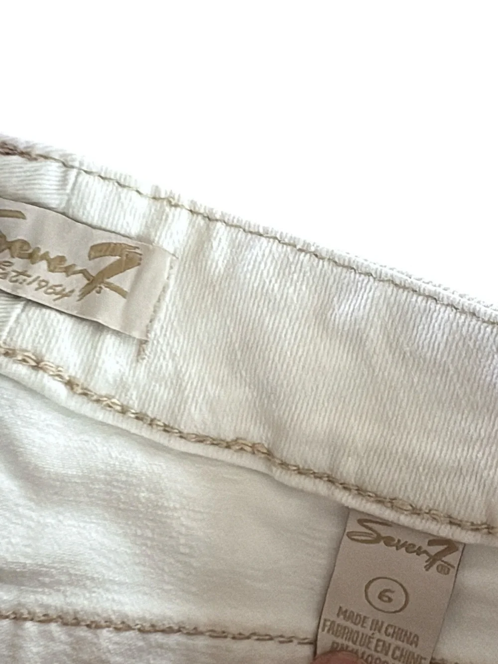 Seven7 white denim